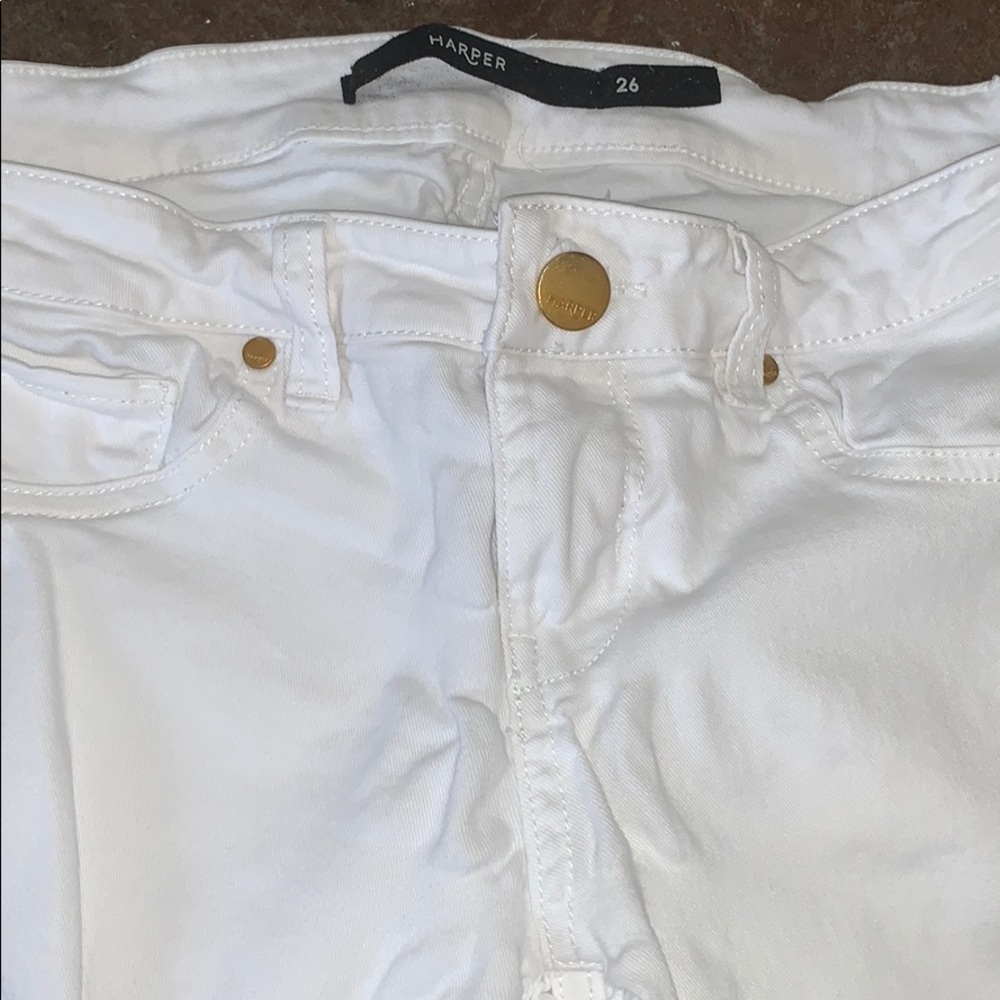 Size 26 Harper White Jeans